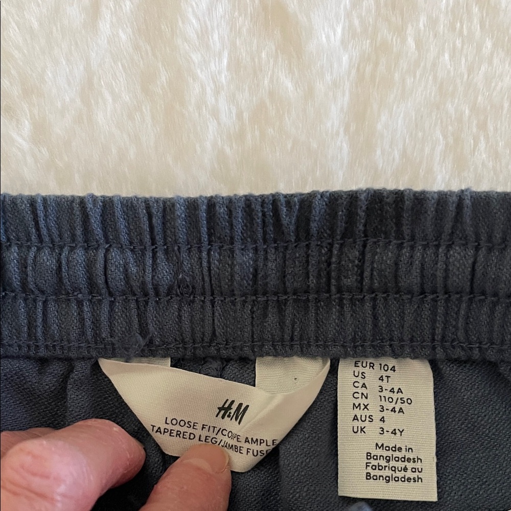 H&M  Boys Navy Casual Trousers - Picture 3 of 5